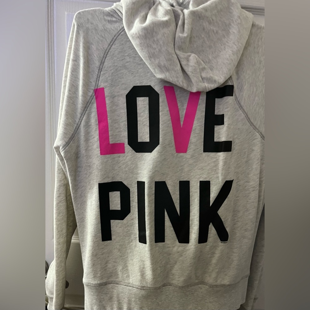 EUC Love Pink Hoodie size large No longer available